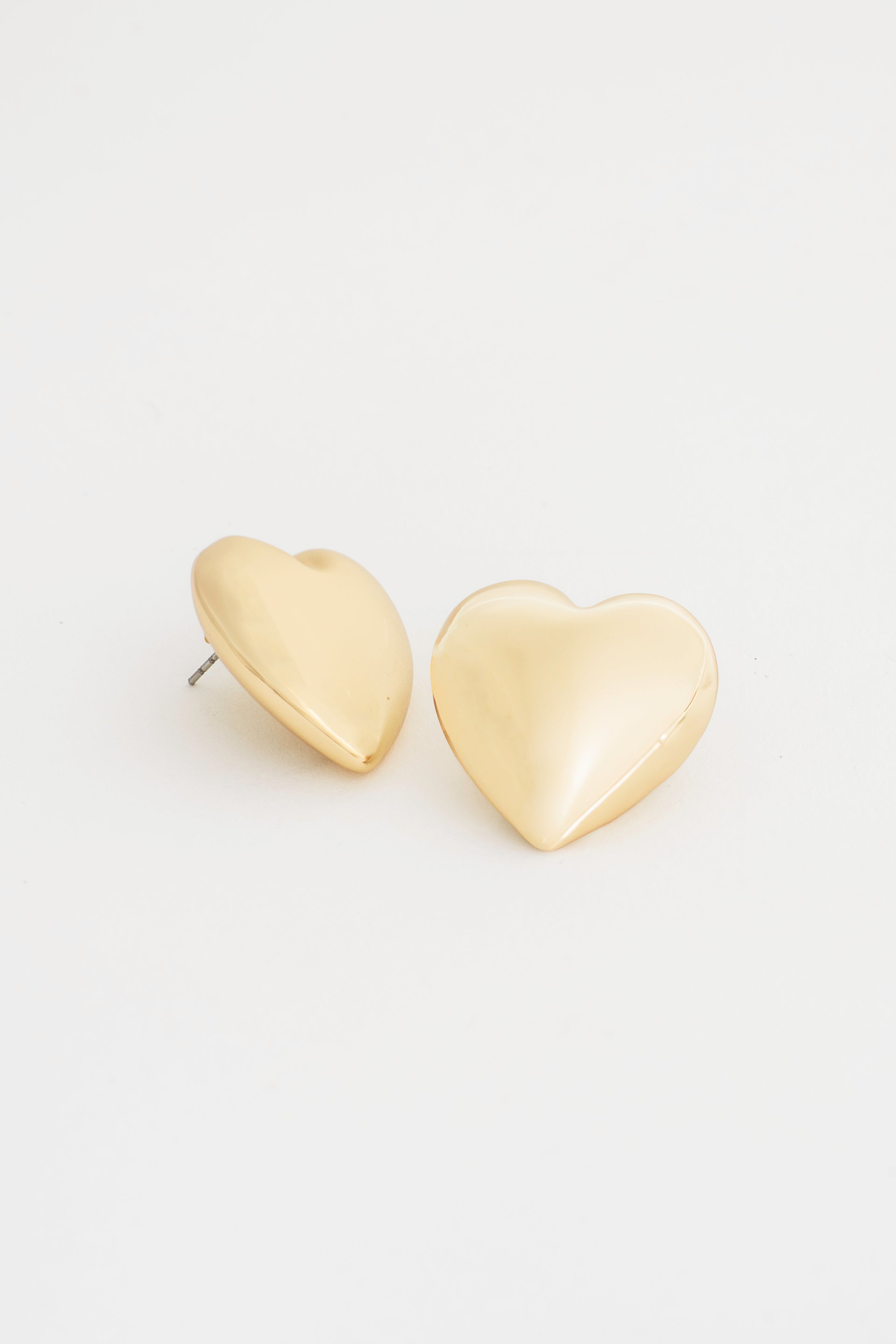 Listen to Your Heart Studs – Embrace Love, Courage, Self